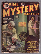 Dime Mystery Nov 1941 Weird Menace Horror Cover - Pulp