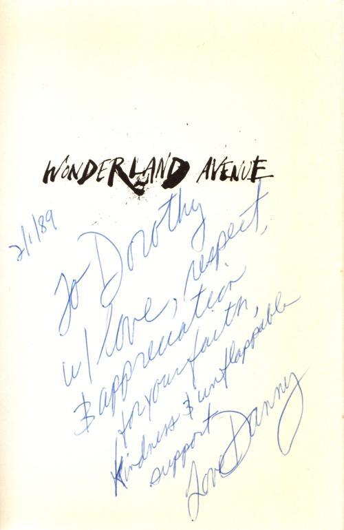 Wonderland Avenue: Tales of Glamorous and Excess by Danny Sugerman Signed