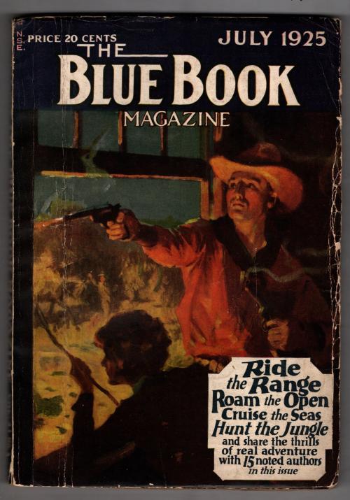 Blue Book Jul 1925 Agatha Christie "The Submarine Plans" (Hercule Poirot)