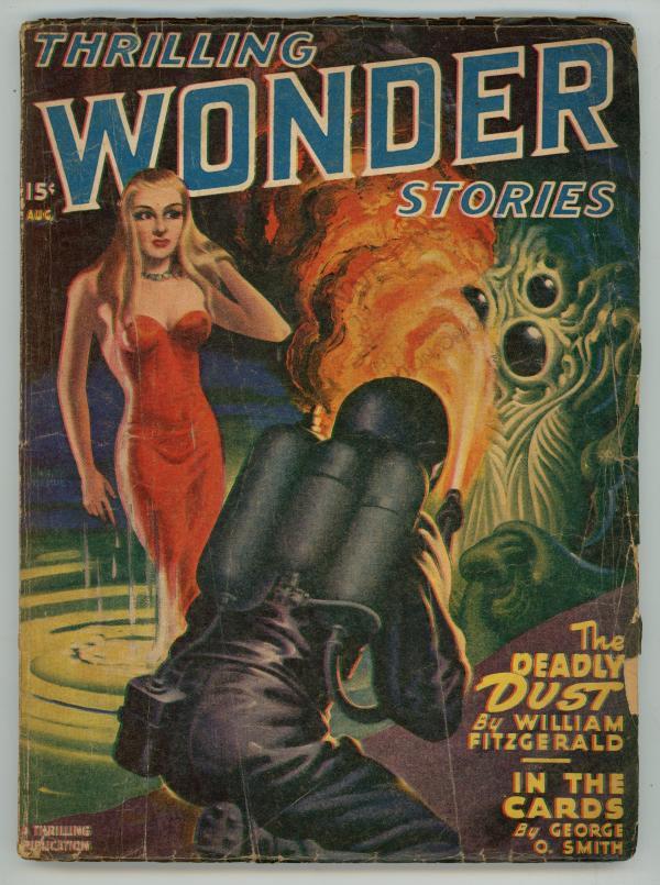 Thrilling Wonder August 1947 Bergey GGA Cover Art