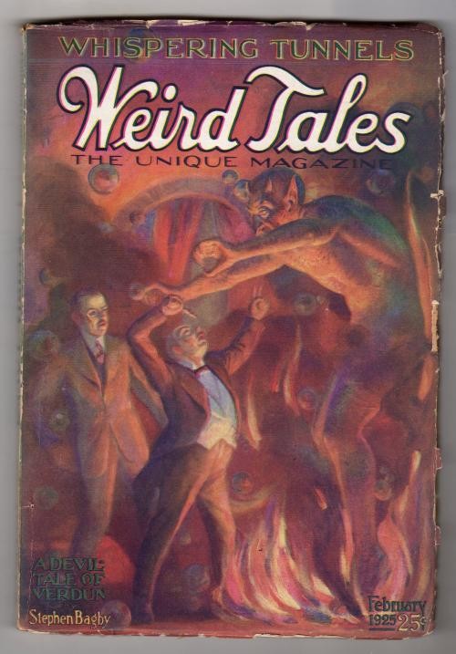 Weird Tales Feb 1925 Lovecraft, Burks, Brosnatch - High Grade