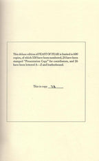 Feast of Fear by Stephen King (Limited First Edition)