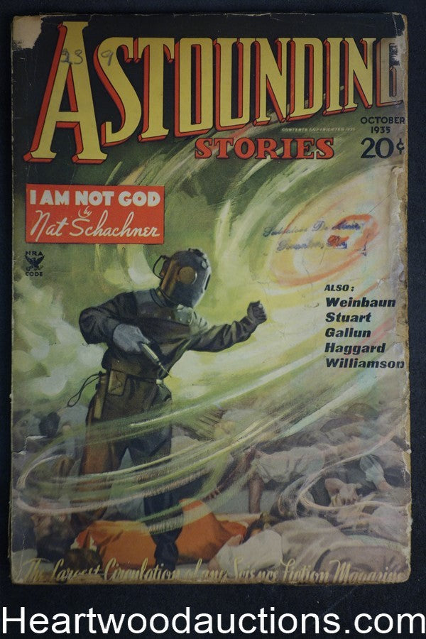 Astounding Oct 1935 Jack Williamson, Weinbaum