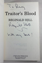 Traitor's Blood by Reginald Hill (First U.S.) Uncorrected Proof Signed