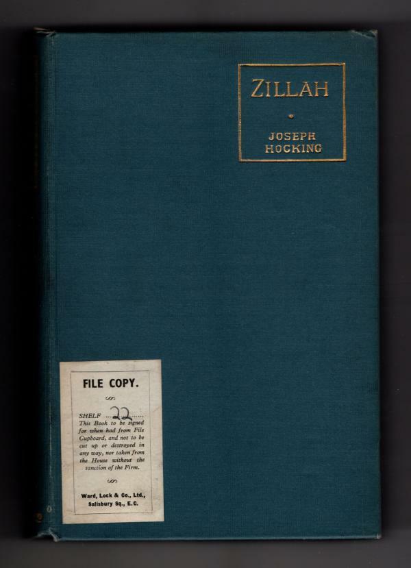 Zillah: A Romance by Joseph Hocking (File Copy)