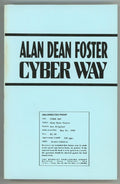 Cyber Way by Alan Dean Foster (Signed, Proof)- High Grade
