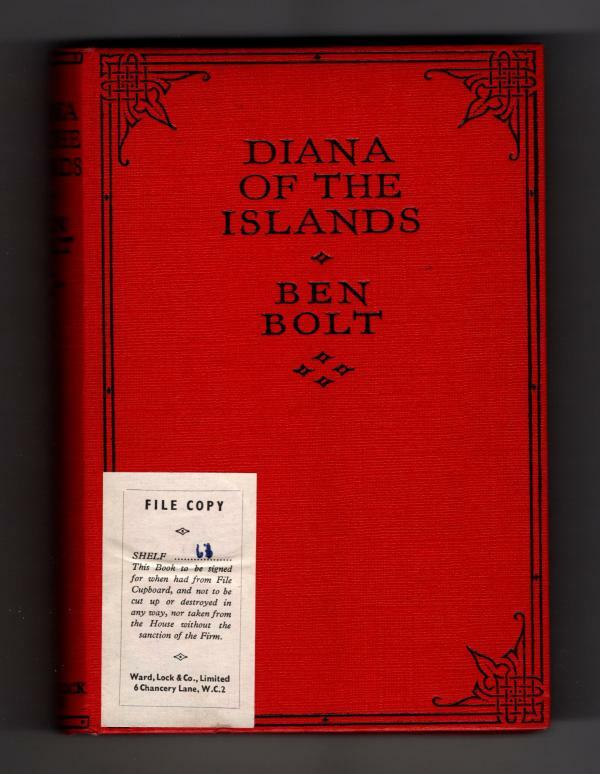 Diana of the Islands by Ben Bolt (First Edition) Abbey Cover, File Copy