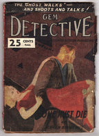 Gem Detective 1946 Fall One-Shot; Parsons semi-surrealist Cvr - Pulp