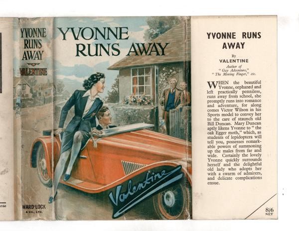 Yvonne Runs Away by Valentine (First Edition) Ward Lock File Copy