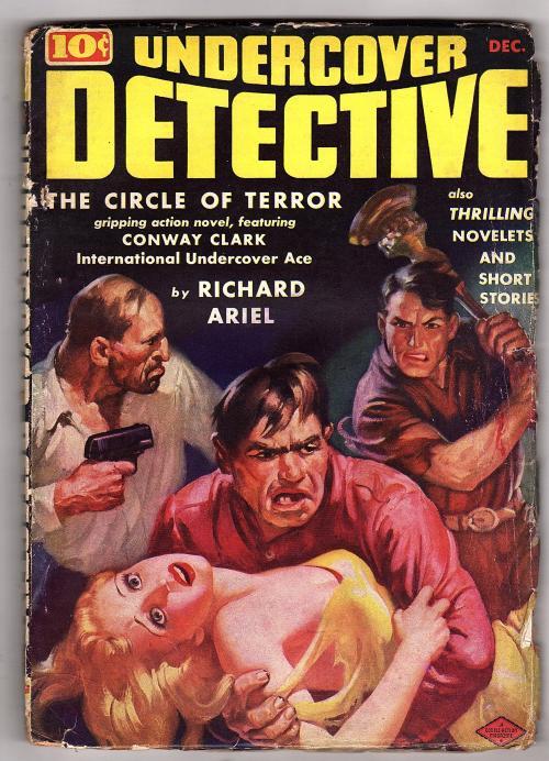 Undercover Detective Dec 1938 1st Issue, GGA Cvr, Richard Ariel - Pulp