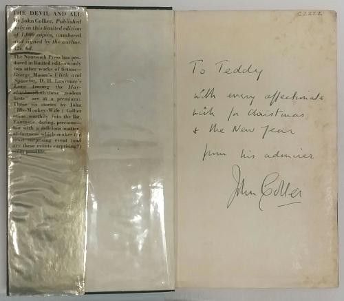The Devil and All by John Collier(Limited Edition) Signed Presentation Copy