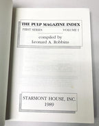 The Pulp Magazine Index: 1- 3 Series (1989 -1990) 5 Vols by Leonard A. Robbins