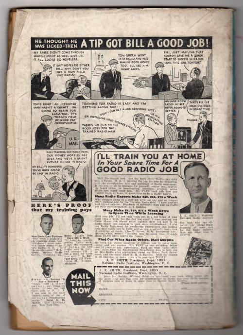 Operator #5 Aug 1935 "Hosts of the Flaming Death"; Howitt Cover