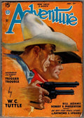 Adventure Jul 15 1935 Pulp Rogers hashknife Cvr; W. C. Tuttle; Bill Adams; RE...