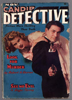 Candid Detective Nov 1938 First issue; Robert A Garron; #1 - Pulp