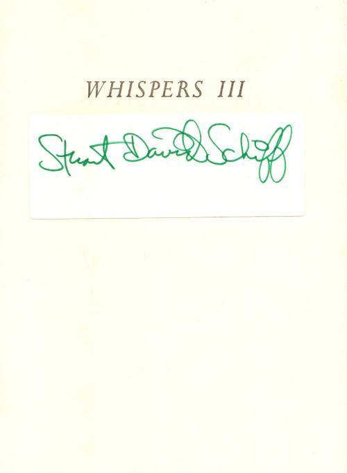 Whispers III by Stuart David Schiff (Editor) First Edition Signed
