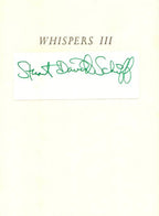 Whispers III by Stuart David Schiff (Editor) First Edition Signed