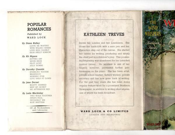 The Wind Whispers by Kathleen Treves (First Edition) Ward Lock File Copy