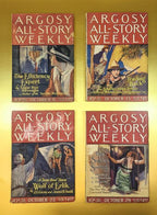 The Efficiency Expert by Edgar Rice Burroughs, 4 Argosy Pulps, 1921, Custom Case