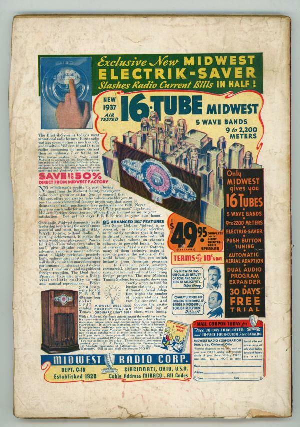 Red Seal Western Oct 1936 Damsel in Distress Cvr Pulp