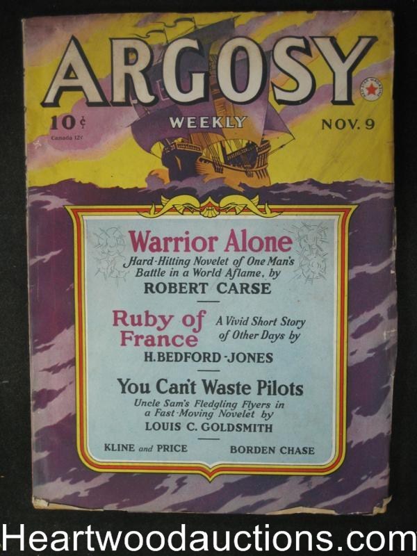 Argosy November 9, 1940 Otis A. Kline, E. Hoffman Price