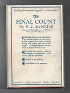 The Final Count by H C McNeile; (First Edition)