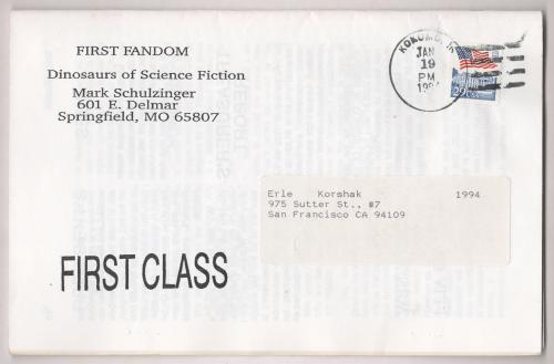 ScientiFiction 1994 All 4 Issues First Fandom Sci-fi Fanzine (1st) Korshak's