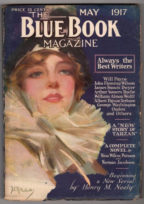 Blue Book May 1917 Edgar Rice Burroughs New Story of Tarzan