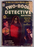 Two Books Detective Magazine Dec-Jan 1933 Cvr: GGA hides behind mummy sarcaph...