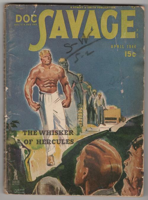 Doc Savage Apr 1944 "The Whisker of Hercules" by Robeson;