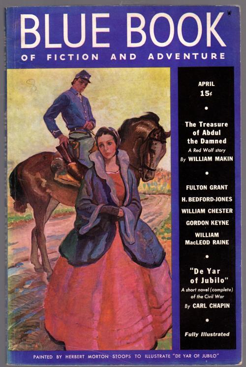 Blue Book Apr 1938 Kioga of the Unknown Land William Chester