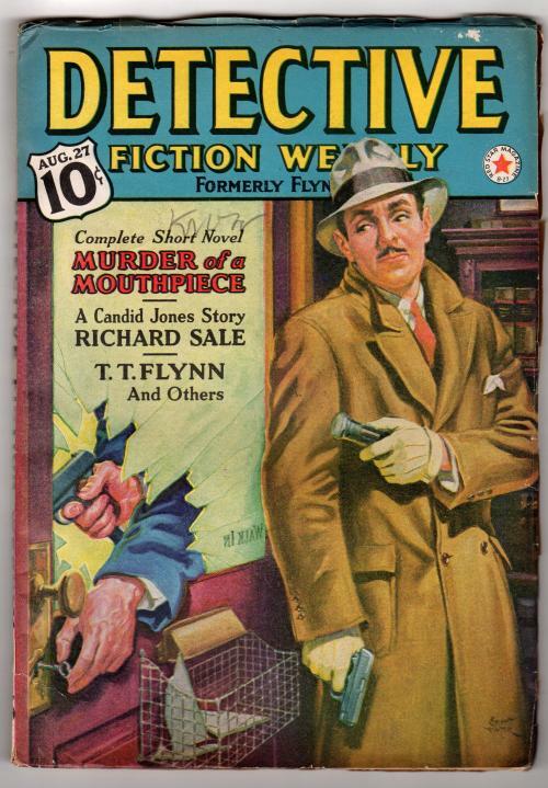 Detective Fiction Weekly" August 27 1938; T.T. Flynn; Richard Sale