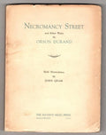 Necromancy Street: And Other Tales by Orson Durand (First Edition)