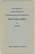 Who Goes Here? by Bob Shaw