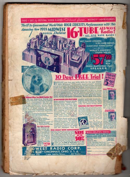 Wonder Stories Jan 1935 Pulp