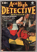 Ace High Detective Dec 1936 Malvin Singer Wild Torture Cover - Pulp