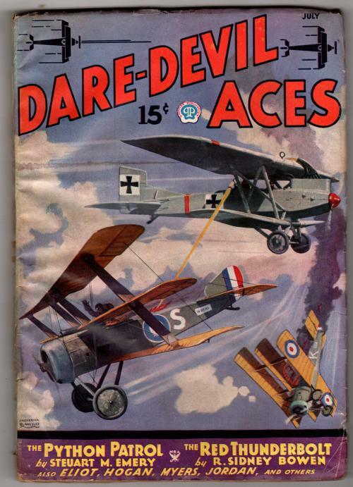 Daredevil Aces Jul 1935 Pulp Steuart Emery; R.S. Bowen; George F. Eliot; Robe...