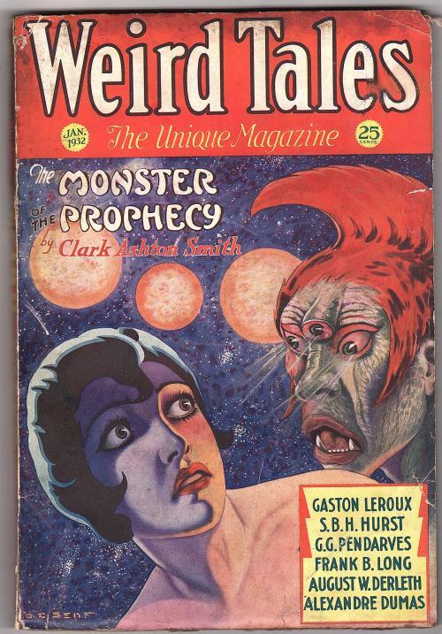 Weird Tales Jan 1932 C. C. Senf Cvr; 2nd Published story by Carl Jacobi - Pulp