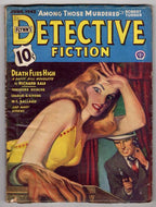 Flynn's Detective Fiction Jun 1943 Good Girl Art w/ Bloody Hand cvr- Pulp