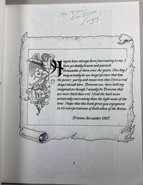 Darkness & Light by Tristan Alexander (First Edition) Signed