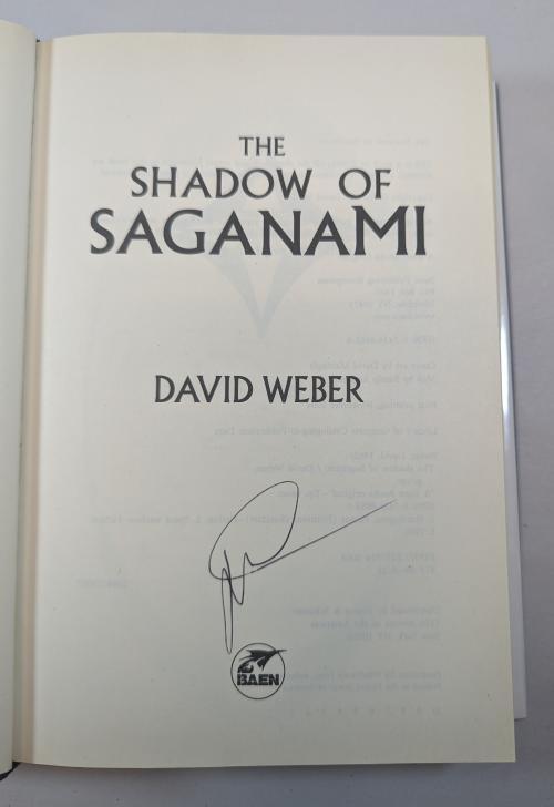 The Shadow of Saganami by David Weber (First Edition) Signed