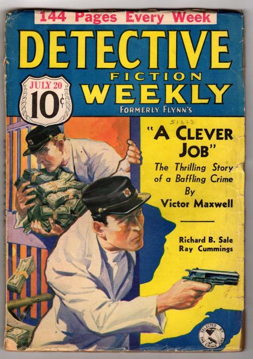 Detective Fiction Weekly Jul 20, 1935 Ray Cummings Weird Crime Story