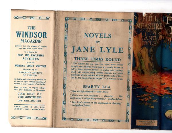 Full Measure by Jane Lyle (First Edition) Rare DJ Publisher's Copy