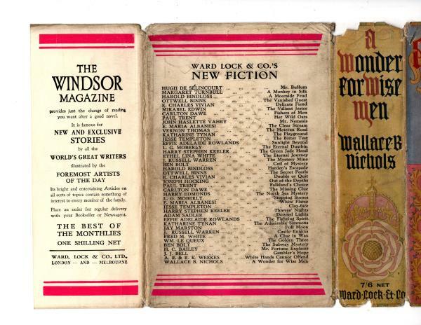 A Wonder For Wise Men by Wallace B. Nichols (First Edition) File Copy