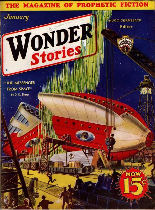 Wonder Stories Jan 1933 Pulp Frank R. Paul Cvr; Nathan Schachner; D. D. Sharp