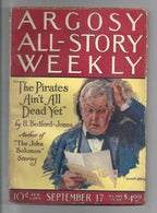Argosy" September 17 1921 Jones; Franklin; Bonner; Schoolcraft; Stein Cvr