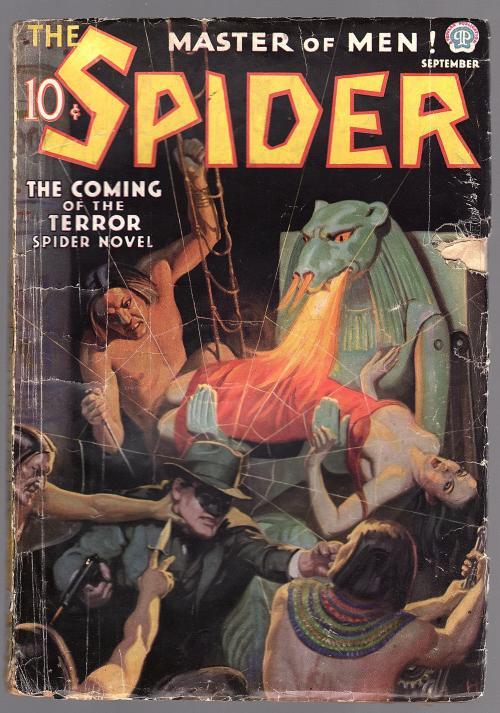 The Spider Sep 1936 John Newton Howitt GGA Torture/Bondage Cvr - Pulp