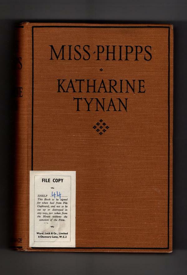 Miss Phipps by Katharine Tynan (First Edition) Ward File Copy