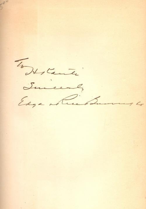 Tarzan of the Apes by Edgar Rice Burroughs Signed