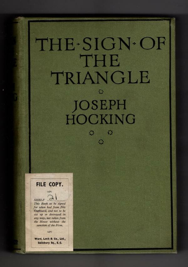 The Sign of the Triangle by Joseph Hocking (First Edition) File Copy